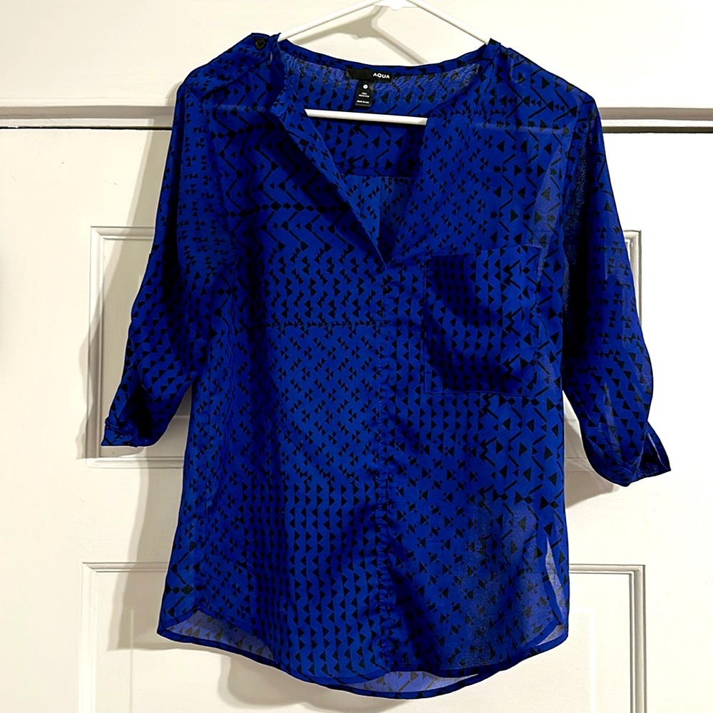 Aqua women’s sheer blouse
